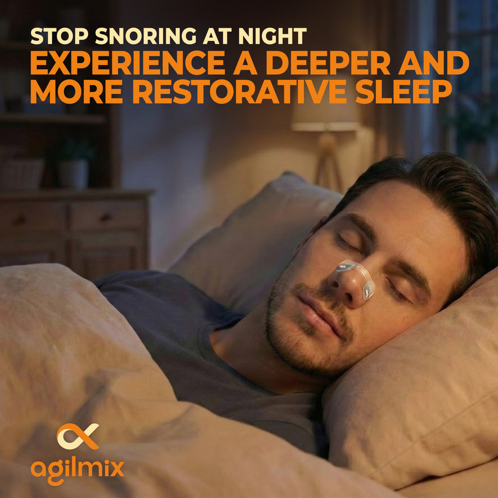 Agilmix Refill Magnetic Breathing Nasal Strips - 30, 60, 90-Days Supply for Enhanced Breathing - Compatible with Recharging, Nude & Transparent Color